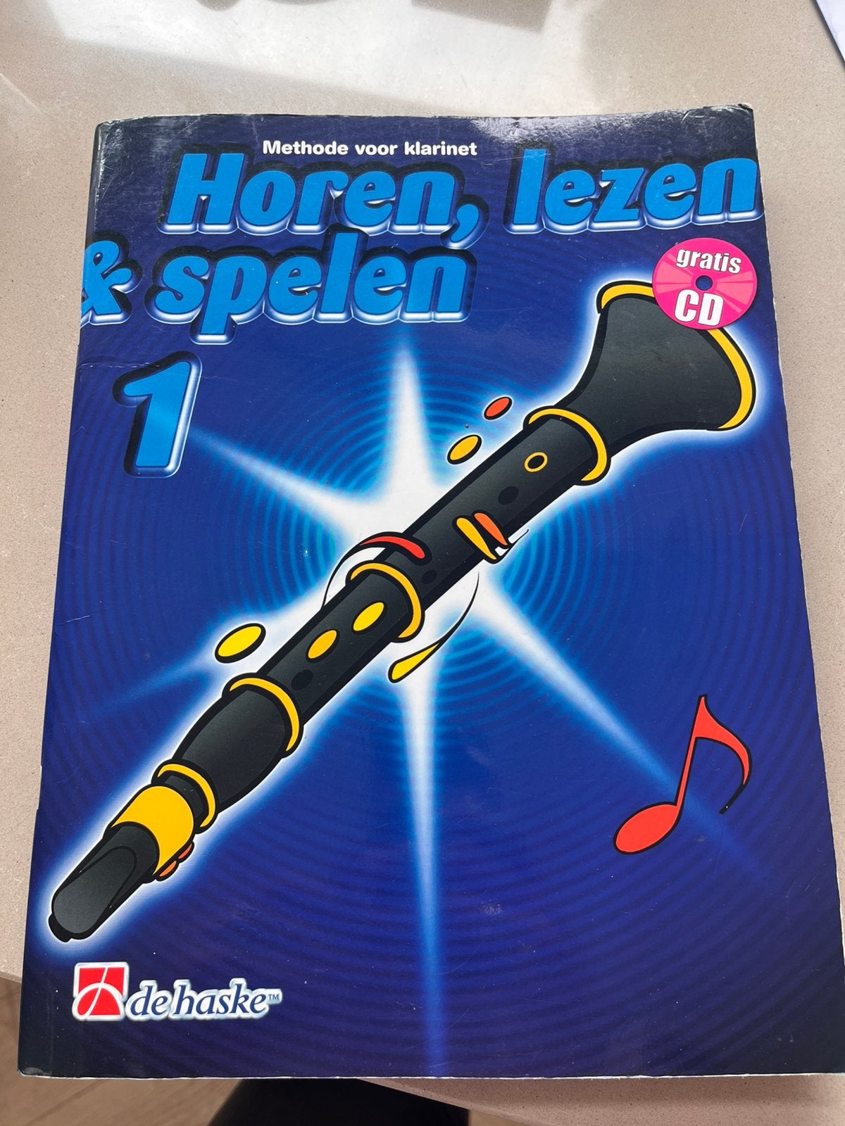 Lesboek klarinet Horen, Lezen & Spelen 1, Ophalen of Verzenden, Gebruikt