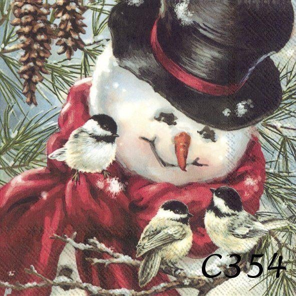Servetten decoupage * div Kerst C354 C355 C356 C357 C358, Verzenden, Nieuw