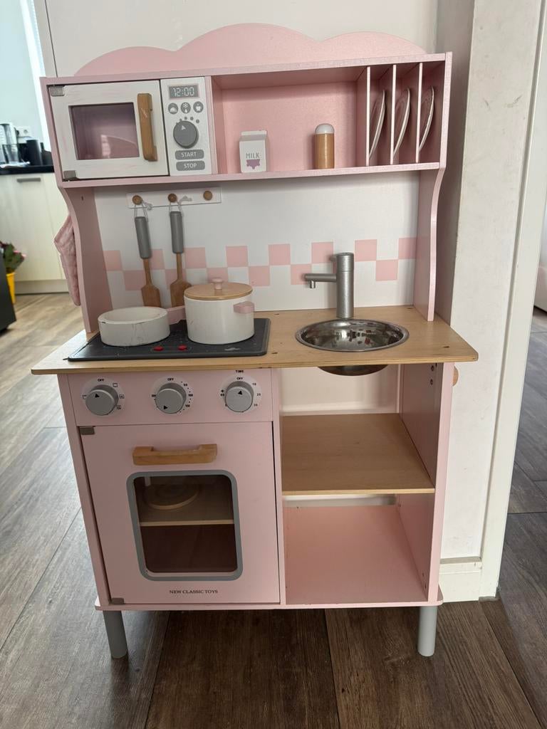 Kinderkeuken roze, Kinderen en Baby's, Speelgoed | Speelkeukens, Ophalen, Zo goed als nieuw