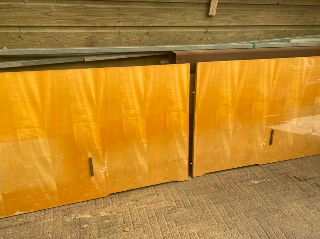 Prachtige jaren 30 bed/twijfelaar, Antiek en Kunst, Ophalen