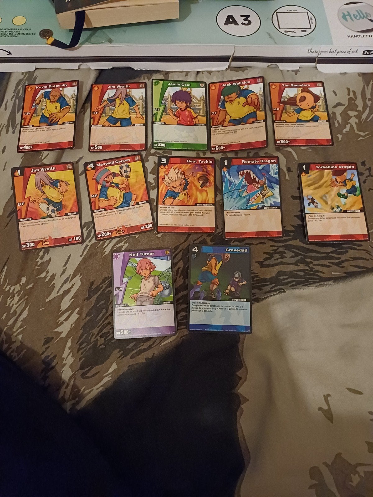 Inazuma Eleven Trading Cards Set S1, Ophalen of Verzenden, Gebruikt, Meerdere kaarten
