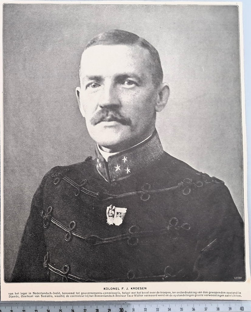 Leger Indië 1916; Kol. Kroesen benoemd tot Gouv-commissaris, Verzenden, Voor 1940, Gebruikt, Overige onderwerpen