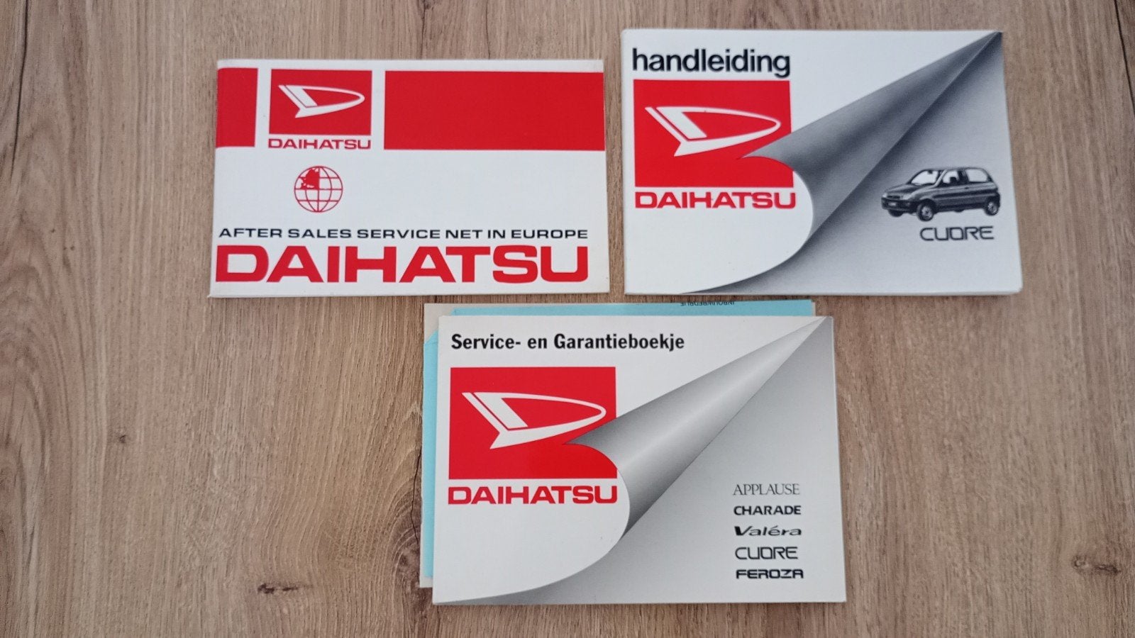 Handleiding,Service en garantie set boekjes Daihatsu., Ophalen of Verzenden