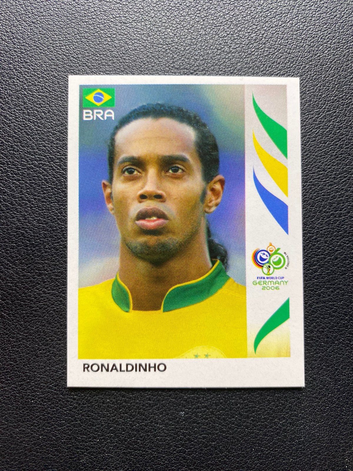 Ronaldinho - Brazilië - Panini WK 2006 Sticker, Ophalen of Verzenden, Zo goed als nieuw, Buitenlandse clubs, Poster, Plaatje of Sticker