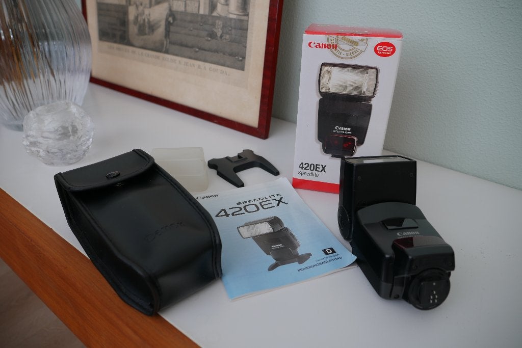 Canon 420EX Speedlite, Canon, Externe flitser, Inclusief tas/hoes, Ophalen of Verzenden