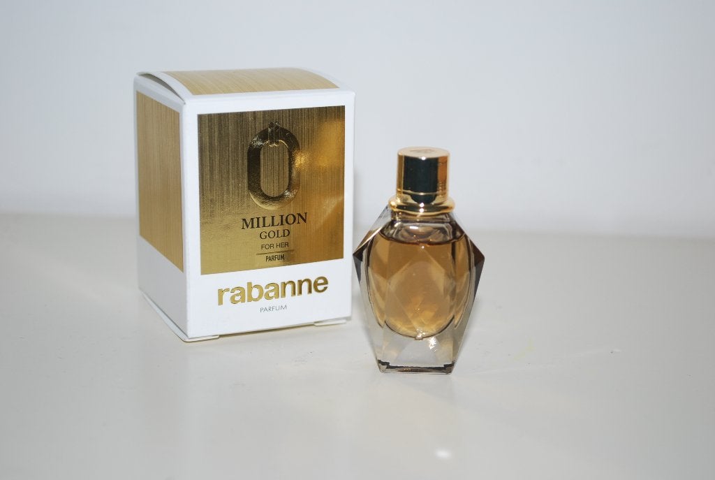 Miniatuur Paco Rabanne Million Gold for her Parfum, Ophalen of Verzenden, Zo goed als nieuw, Miniatuur, Gevuld