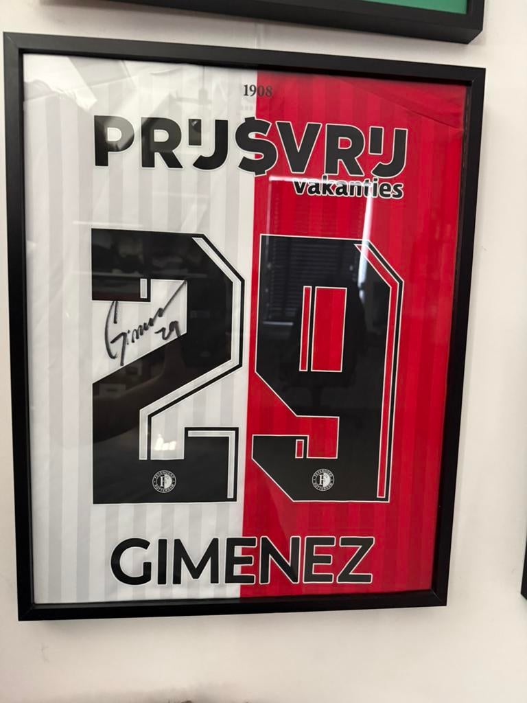 Santiago Gimenez gesigneerd Feyenoord shirt, Ophalen of Verzenden, Nieuw, Feyenoord, Shirt