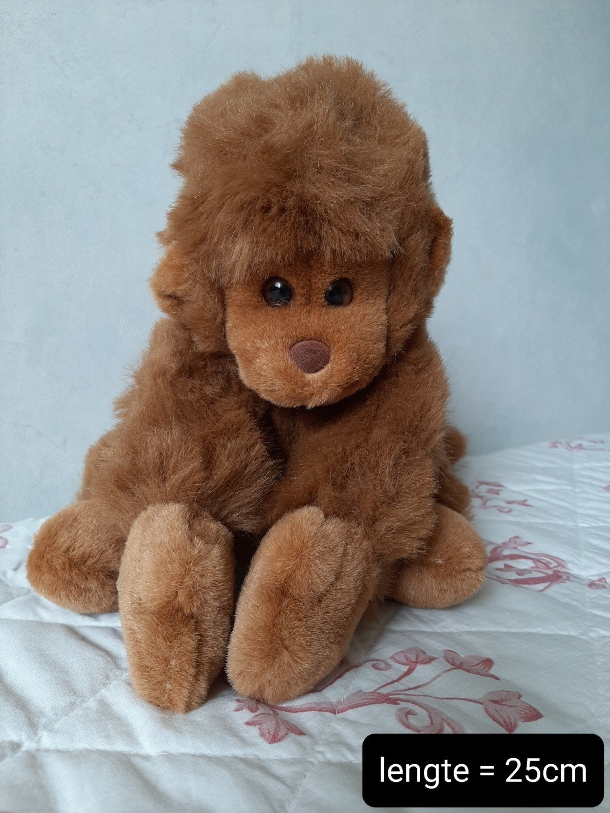 Schattige bruine pluche aap /25cm/in nieuwstaat, Ophalen of Verzenden, Zo goed als nieuw, Middelgroot (20 tot 80 cm), Bruin