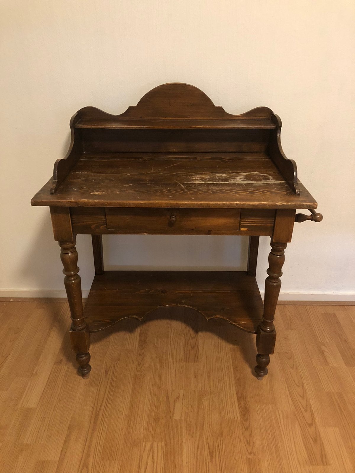 Antiek wastafeltje / secretaire, Ophalen, Gebruikt