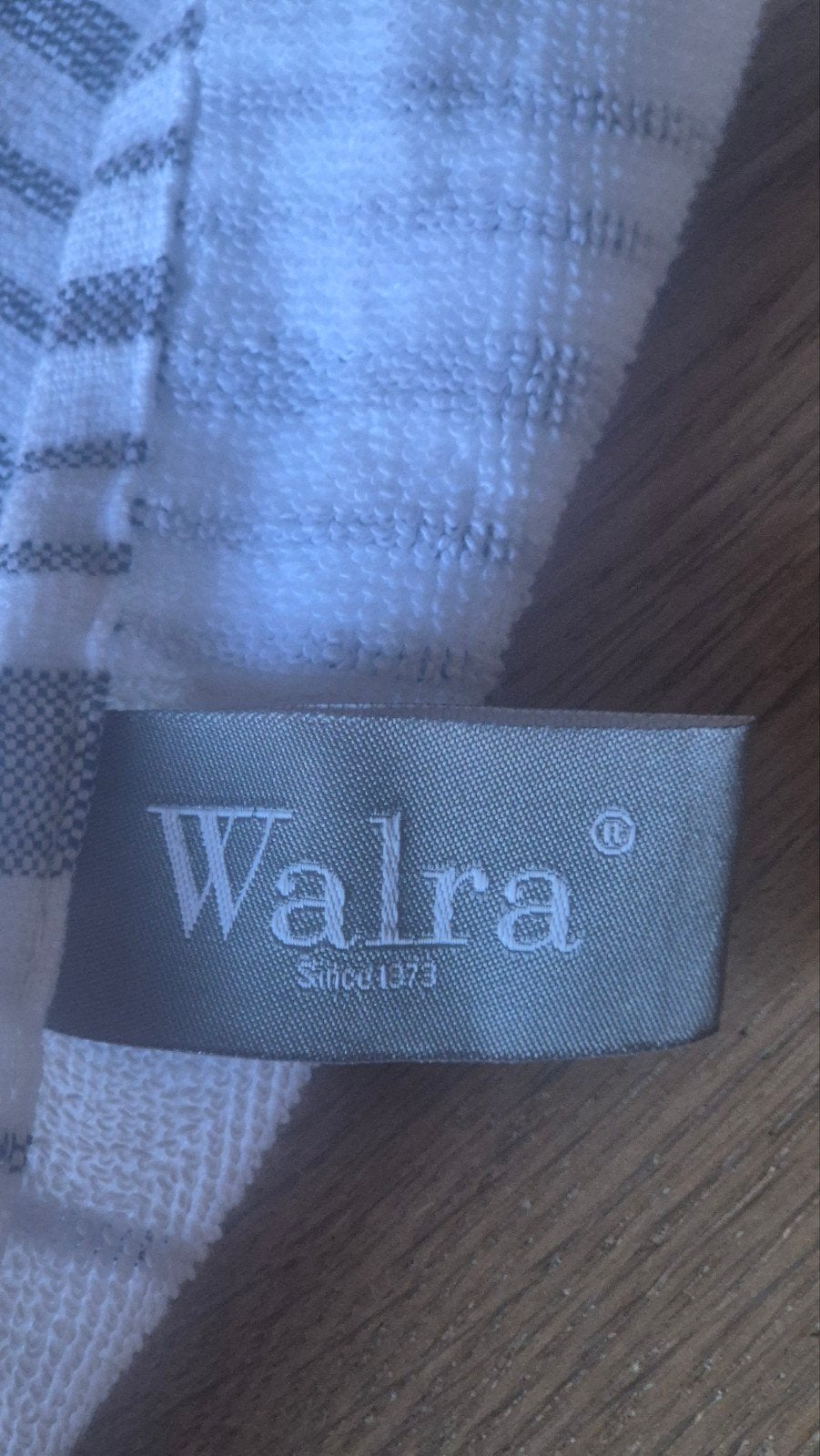 Walra Hamamdoek Wit/Grijs - Nieuw, Ophalen of Verzenden, Nieuw, Wit, Badlaken
