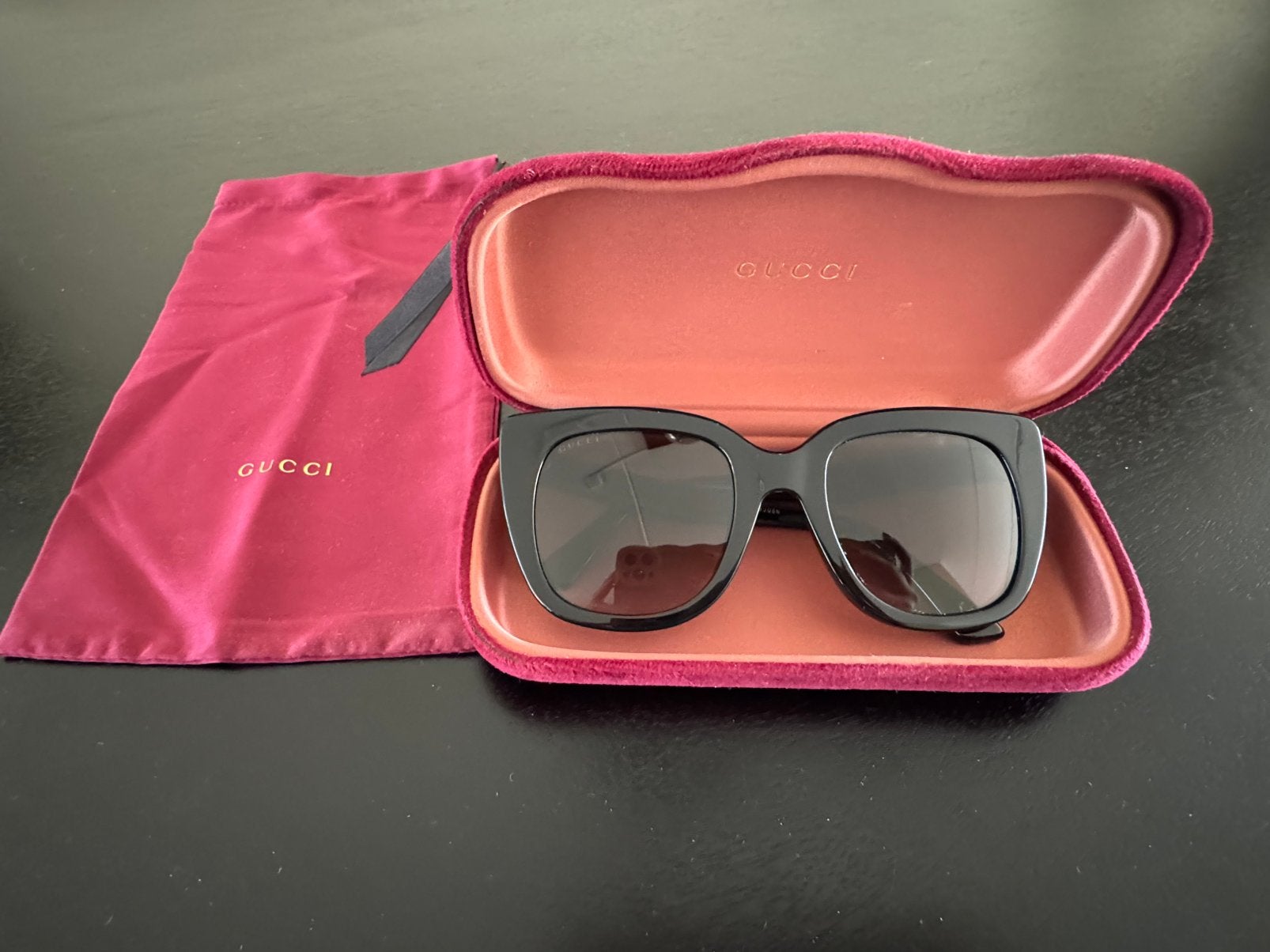 Gucci Zonnebril, Overige merken, Zonnebril, Zwart, Ophalen of Verzenden