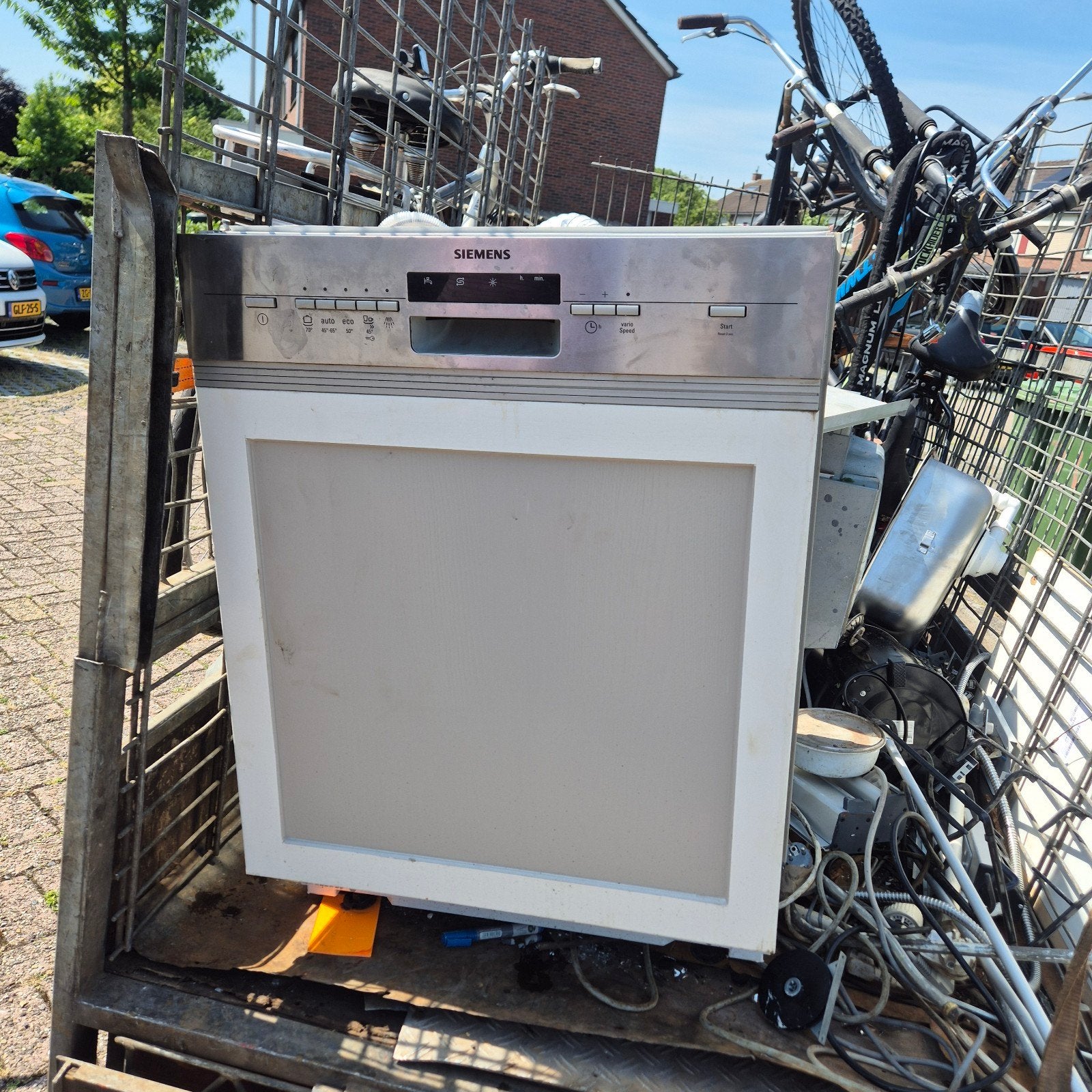 Siemens inbouw vaatwasser, Ophalen, Hout, 75 tot 150 cm, Raamkozijn