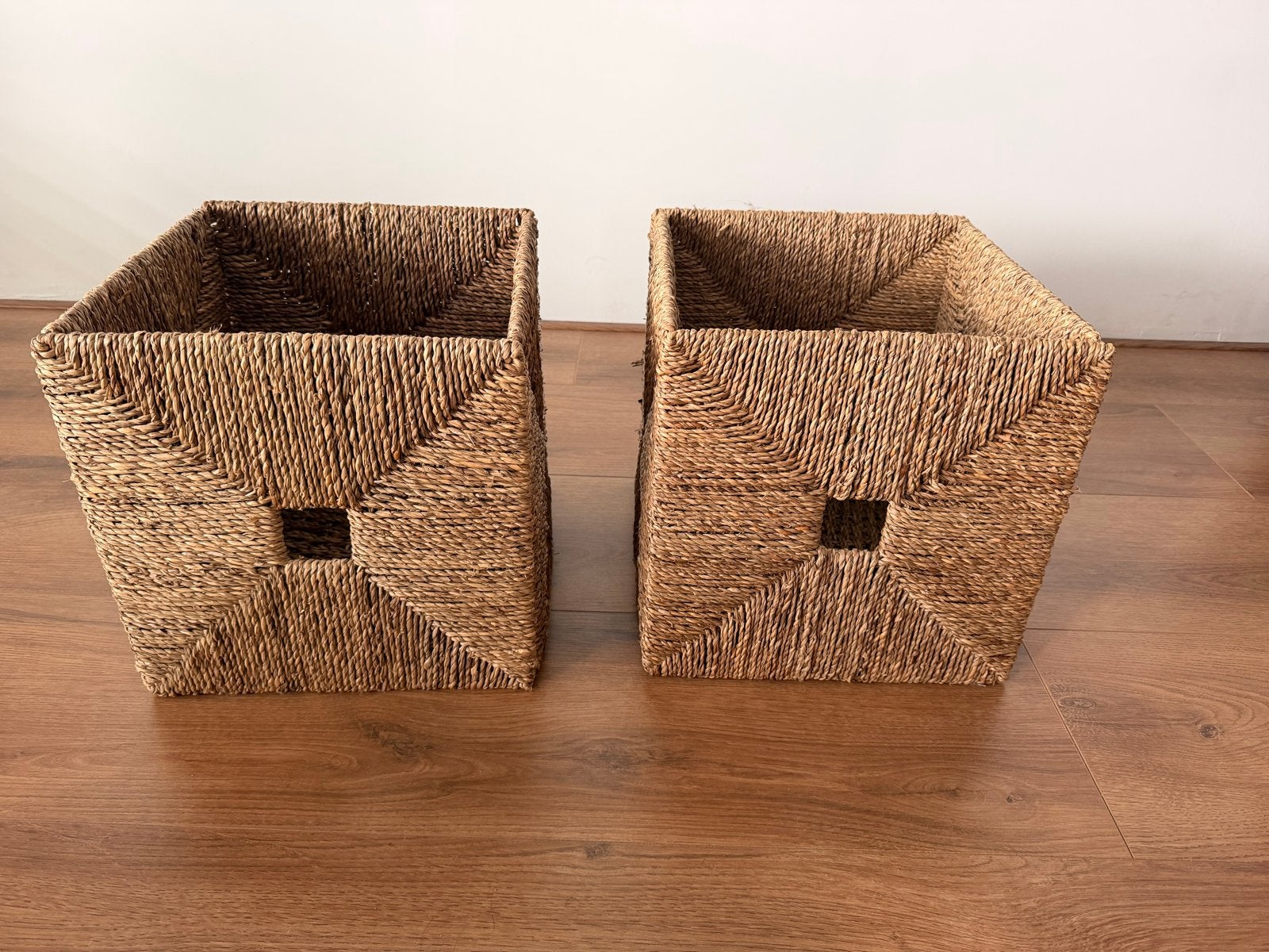 IKEA KNIPSA Zeegras Manden (2 stuks) - 32x33x32 cm, Ophalen, Overige materialen, Minder dan 50 cm, Zo goed als nieuw