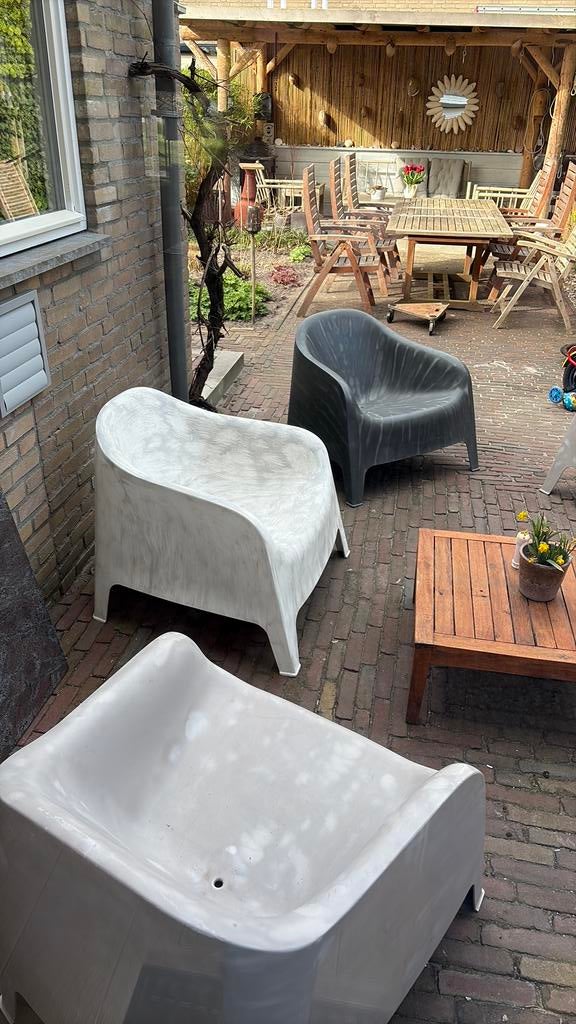 IKEA skarpö tuinstoel Ibiza stijl - refurbished, Ophalen, Gebruikt, Kunststof