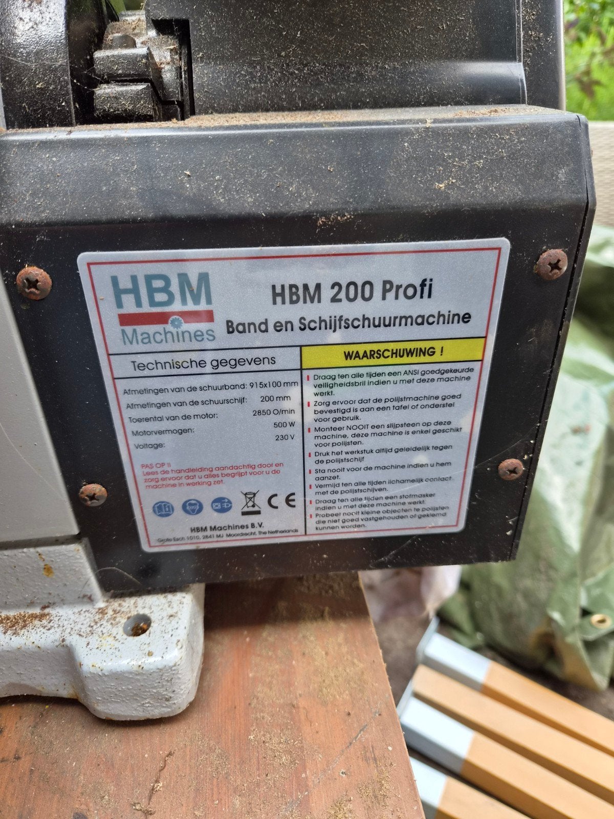 Slijptollen en schuurmachine - Diverse machines, Ophalen, Gebruikt, Minder dan 700 watt, Werkbankslijpmachine