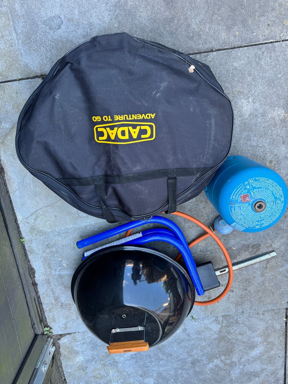 Cadac Adventure To Go BBQ met gasfles, Ophalen of Verzenden, Gebruikt