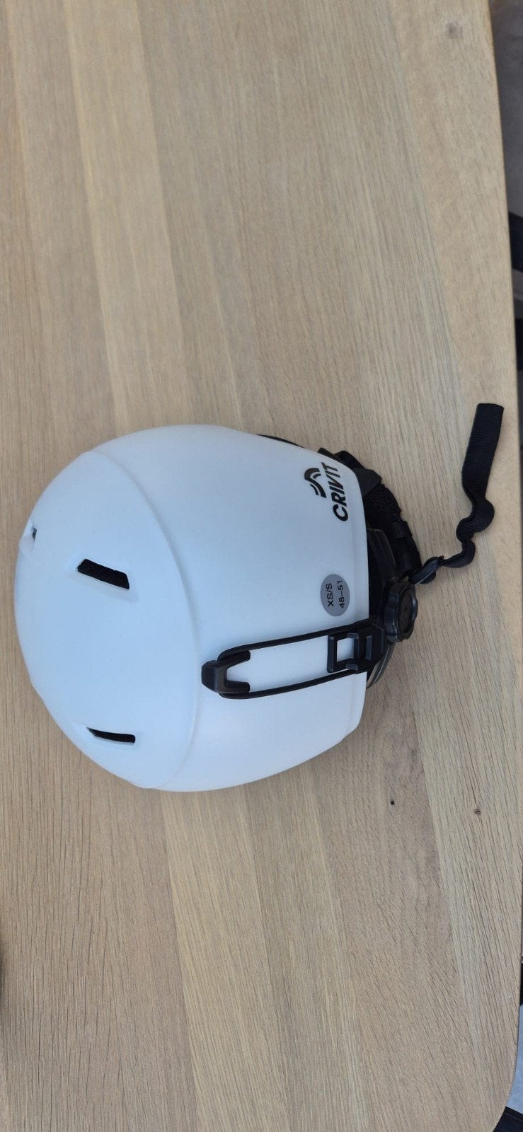 Witte skihelm - Crivit - Maat XS/S (48-51), Ophalen of Verzenden, Zo goed als nieuw, Jongen of Meisje