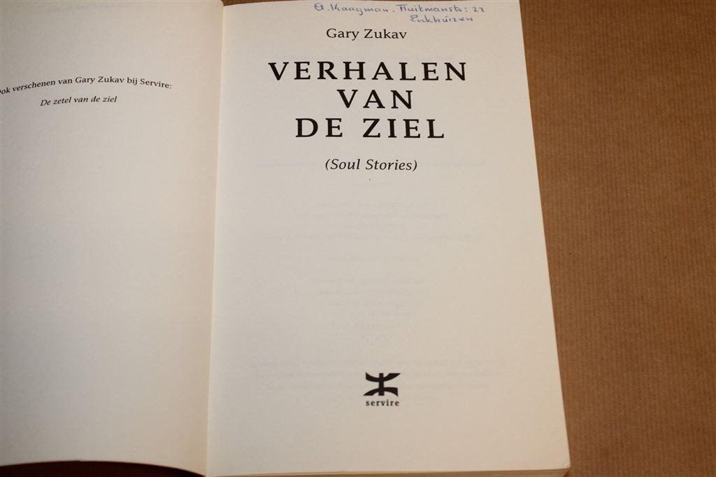 Verhalen van de Ziel, Soul Stories — Gary Zukav, Ophalen of Verzenden, Gelezen, Overige onderwerpen, Achtergrond en Informatie