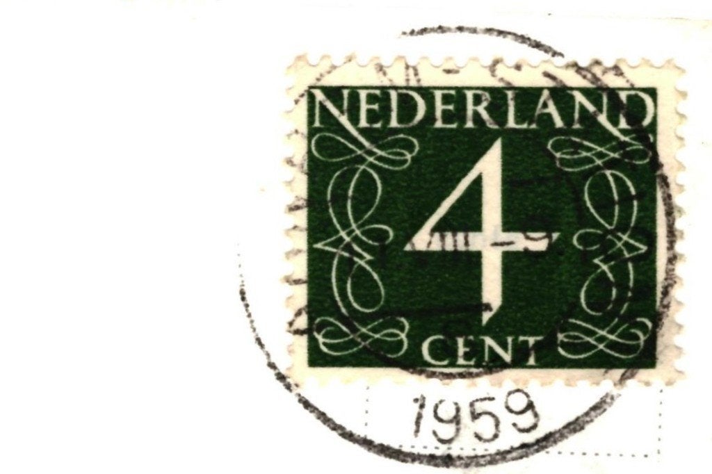 939709 Arnhem Lauwersgracht 1959 Gelopen met postzegel, Ophalen of Verzenden, 1940 tot 1960, Gelopen, Gelderland