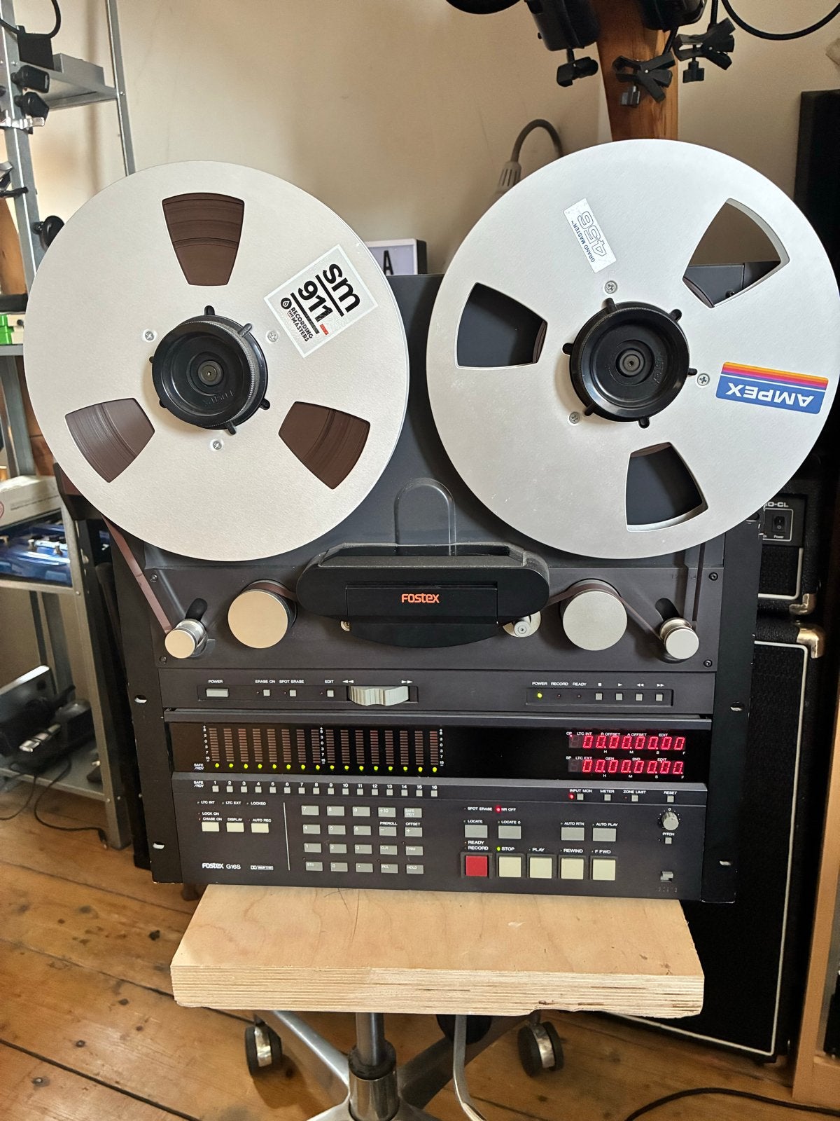 Fostex G16S 16-sporen tape, Audio, Tv en Foto, Ophalen, Bandrecorder, Met banden