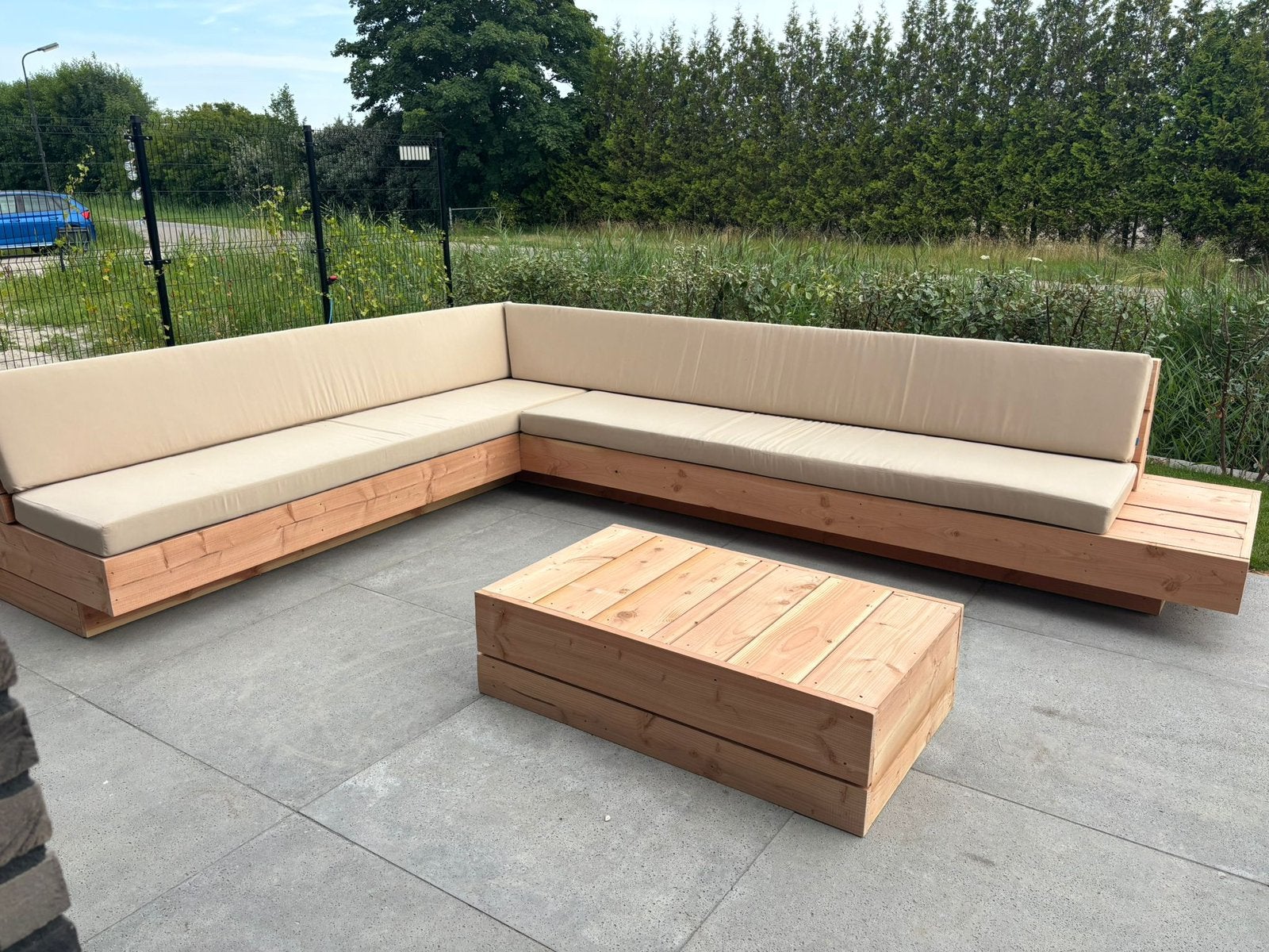 Loungeset douglas met kussens, Ophalen of Verzenden