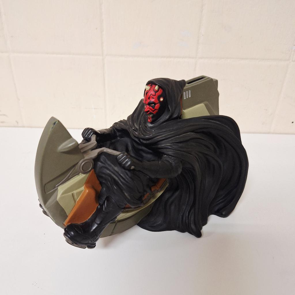 Star Wars Darth Maul op Speederbike / 1999 / Spaarpot, Verzamelen, -, Www.starwars.com, Starwars, Ophalen of Verzenden