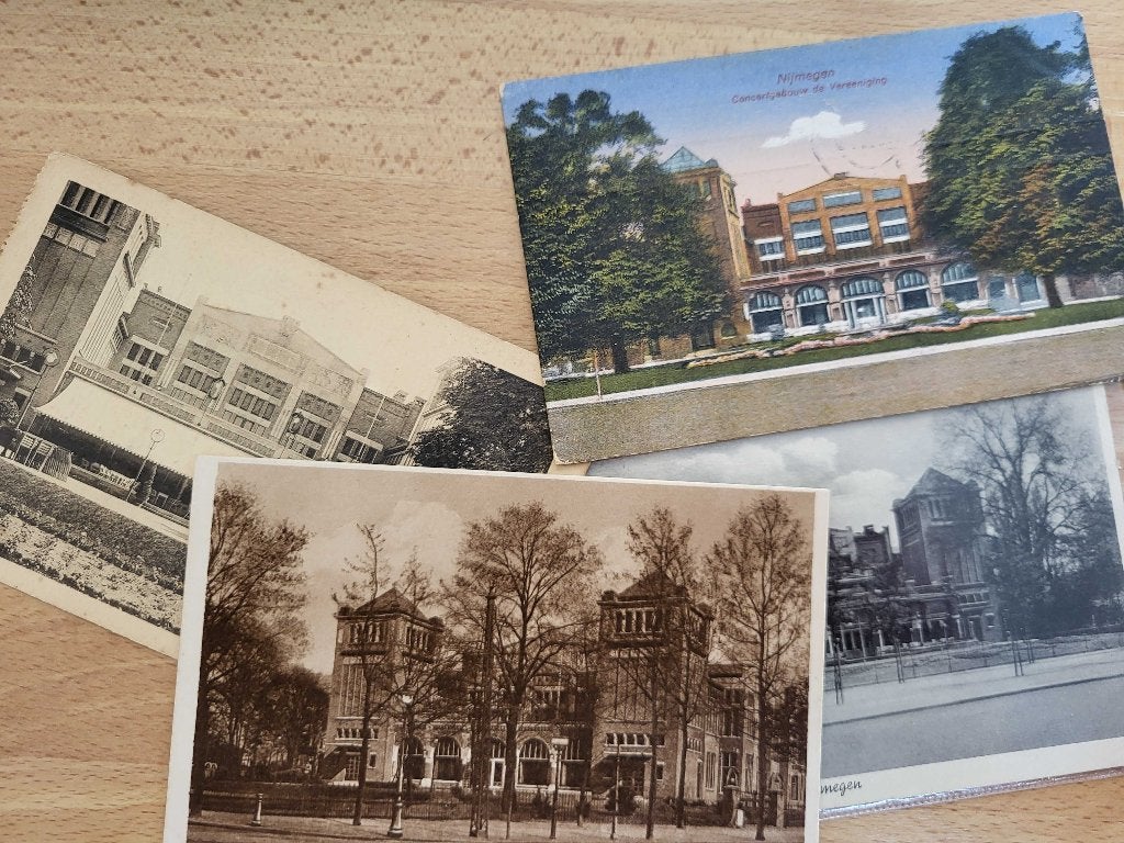 ansicht NIJMEGEN Concertgebouw (4x), Ophalen of Verzenden, Voor 1920, Gelderland
