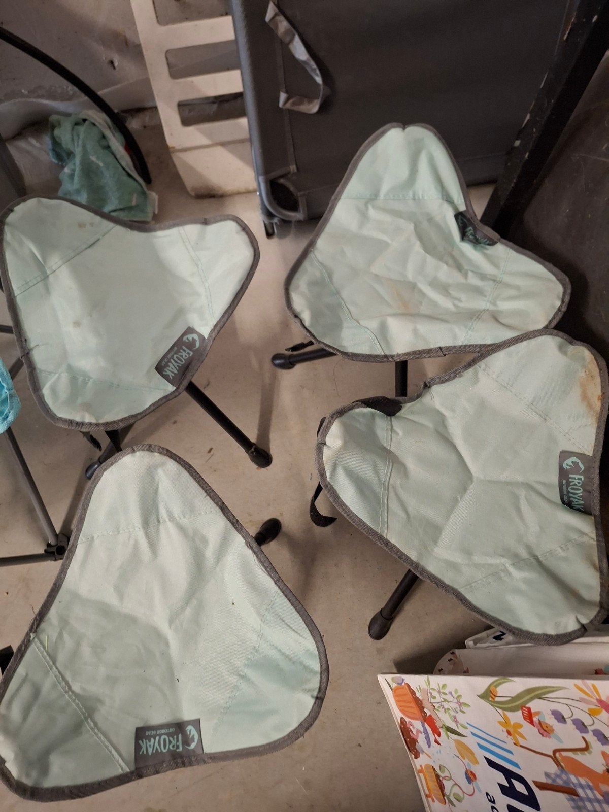 4x Froyak Campingkrukjes - Lichtgewicht en Compact, Ophalen of Verzenden, Gebruikt, Campingstoel