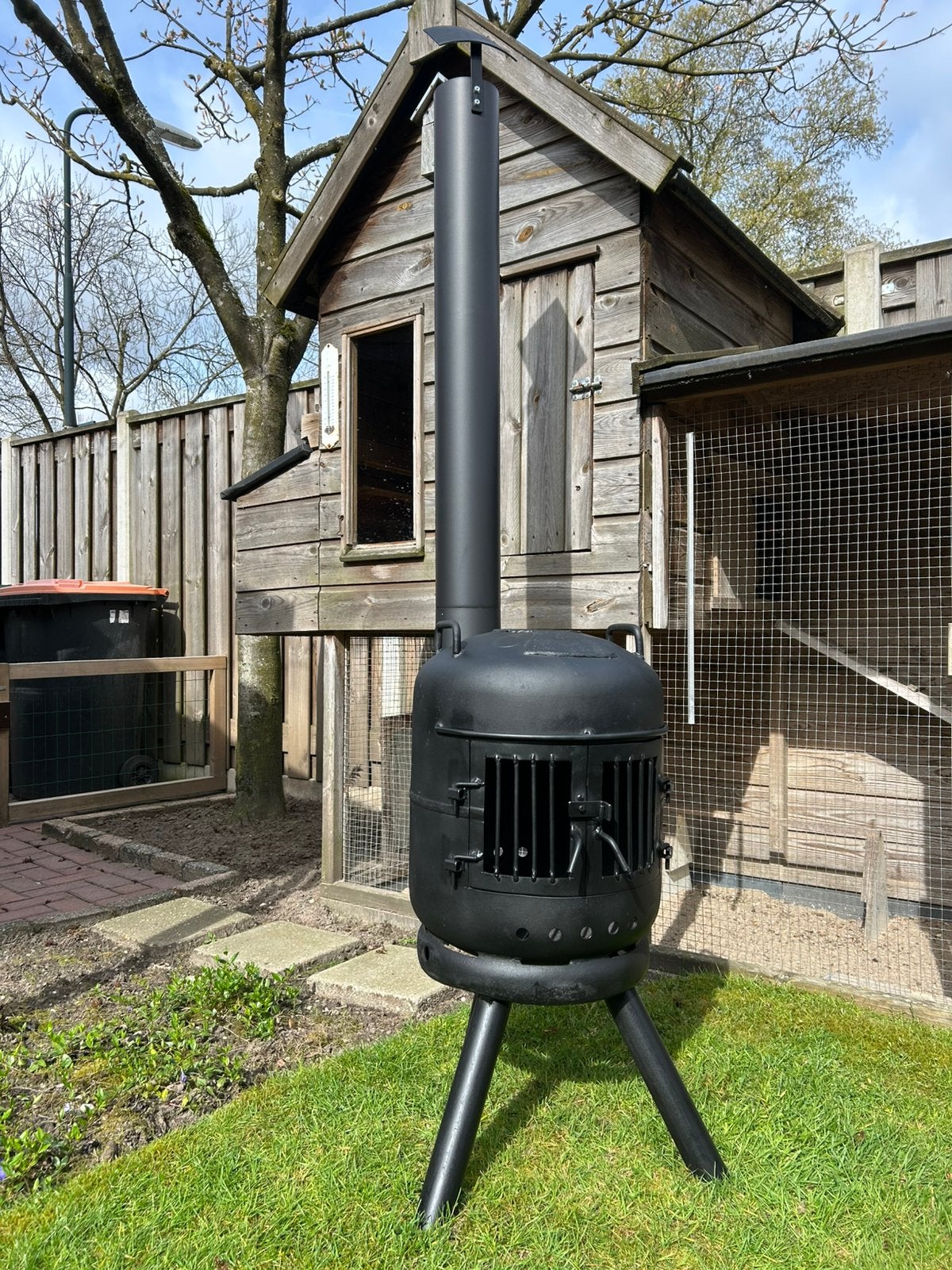 Te koop houtkachel tuinkachel buitenhaard potkachel bbq, Ophalen, Hademohaarden@outlook.com, Amer 2 7333 lp apeldoorn, Nieuw