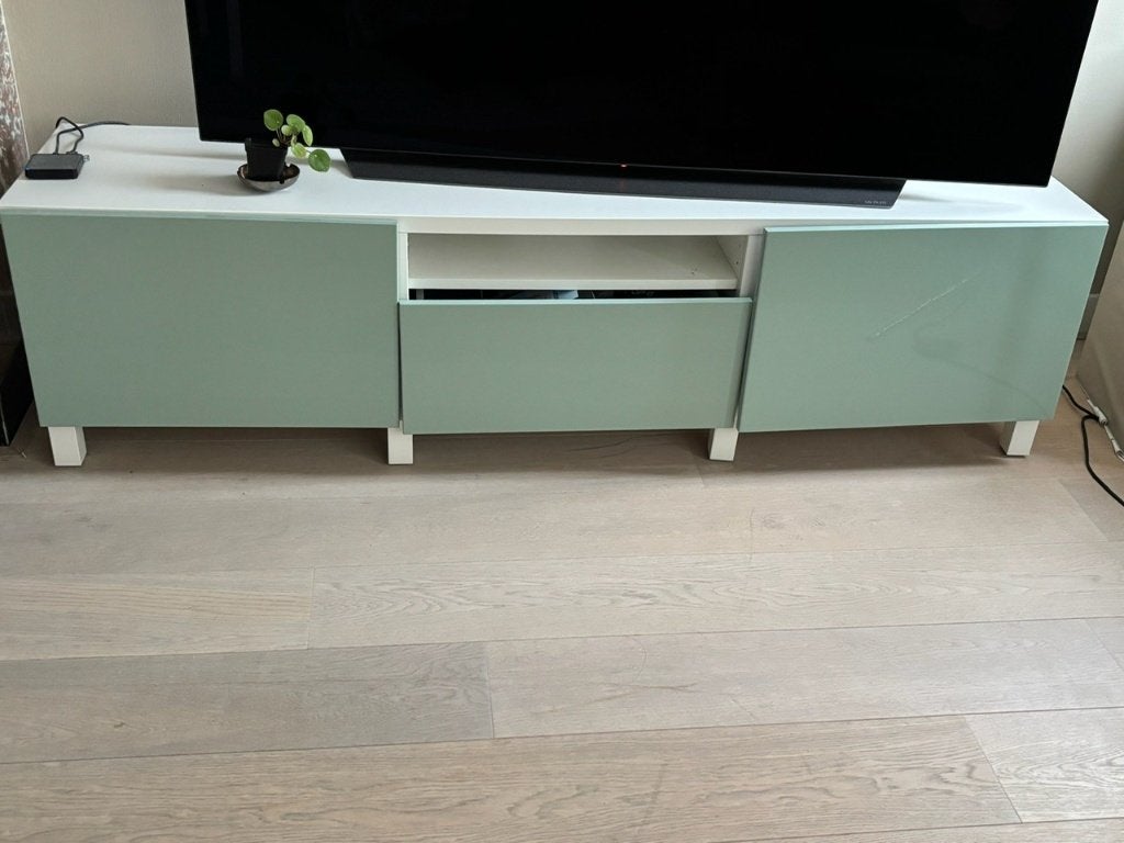 IKEA BESTÅ TV Bench / TV Cabinet, Ophalen, Modern., Gebruikt, 150 tot 200 cm