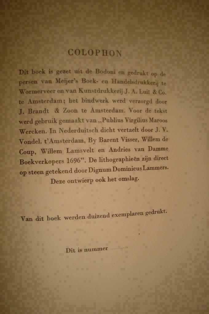 Eneas - Virgilius vertaling: Joost van den Vondel 1947 Voor, Boeken, Ophalen of Verzenden, Gelezen, Nederland