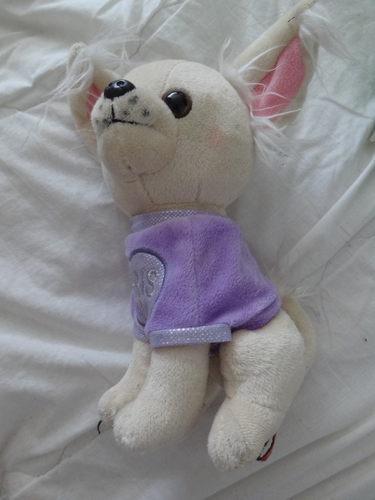 knuffel vlinder hond, Ophalen of Verzenden, Gebruikt, Hond