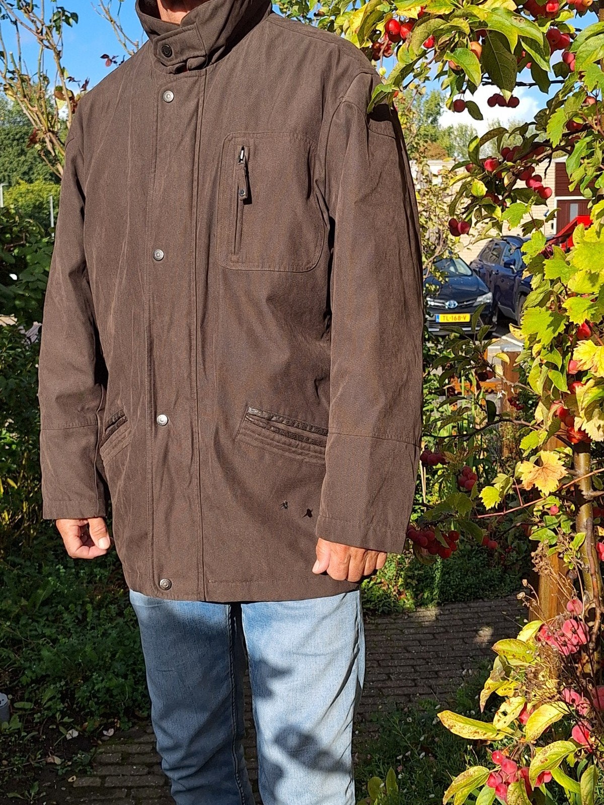Warme herfst/winterjas, merk Canson Menswear, maat 56, kleur, Kleding | Heren, Canson Menswear, Bruin, Maat 56/58 (XL), Ophalen of Verzenden