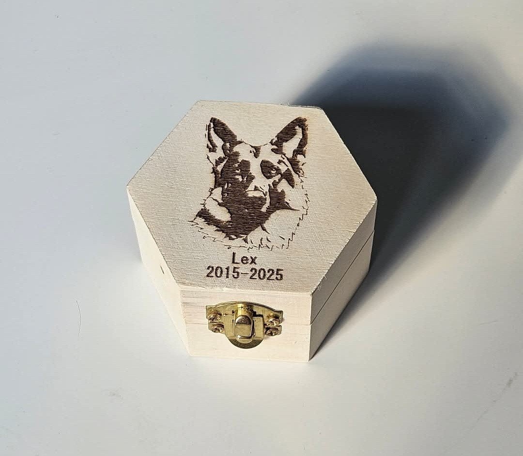 Gedenkdoosje  / urn / herinneringdoosje gepersonaliseerd, Ophalen of Verzenden, Nieuw