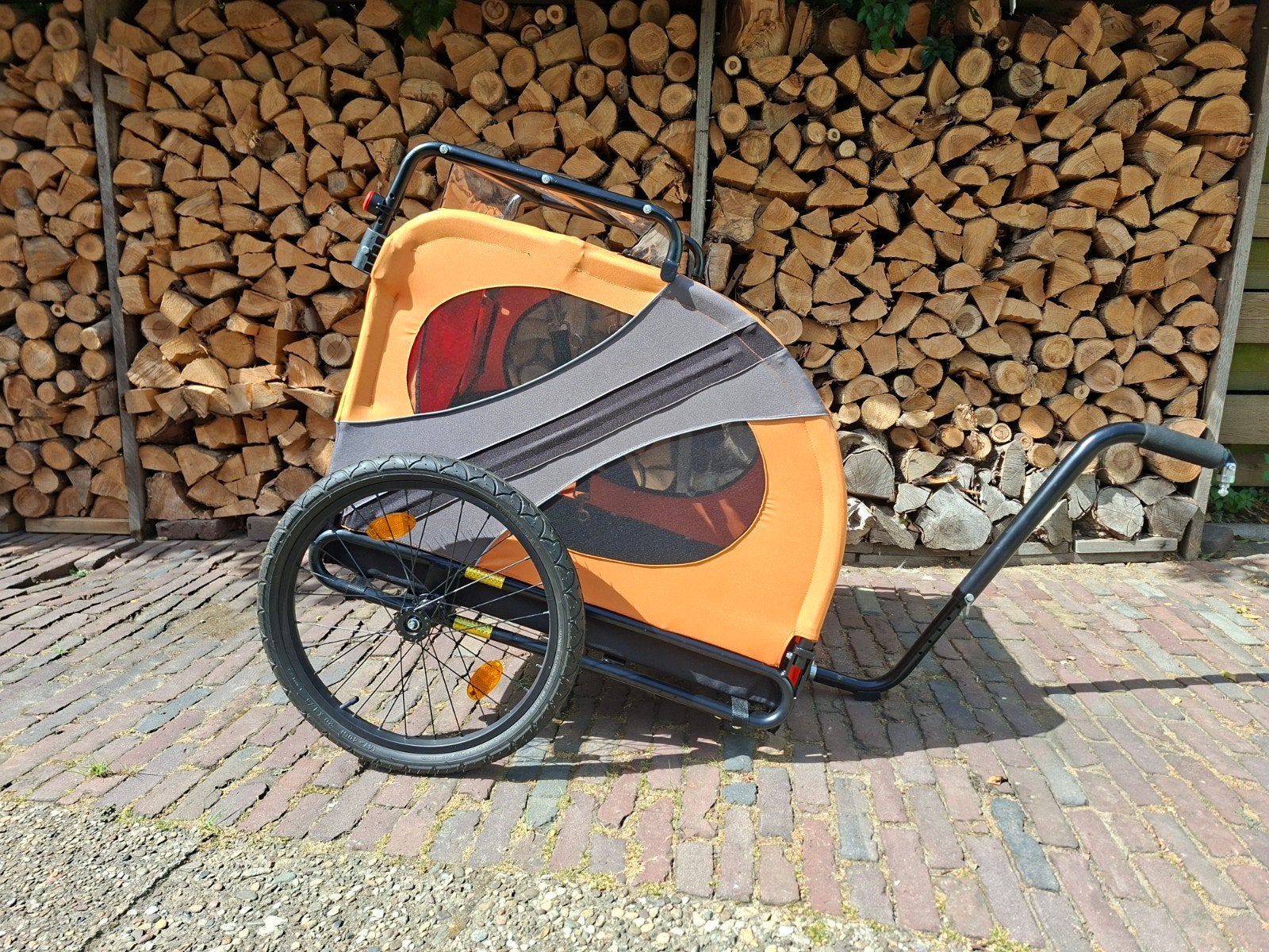 Doggyride fietskar, Ophalen