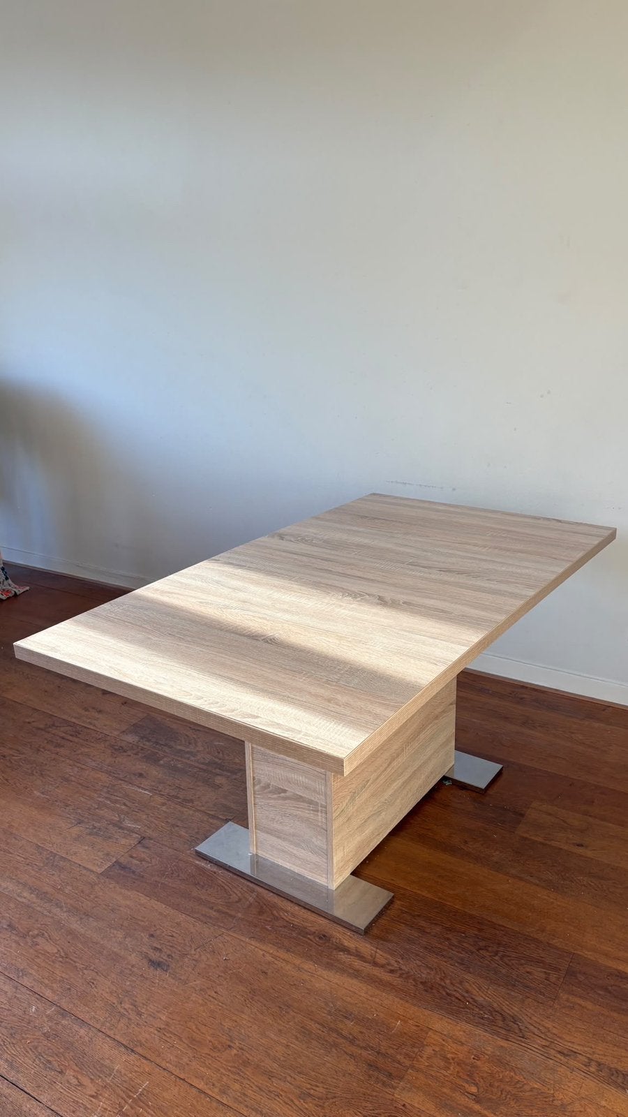 Uitschuifbare eettafel 160x90cm (uit te breiden tot 200cm), Ophalen, Gebruikt, 50 tot 100 cm, 150 tot 200 cm