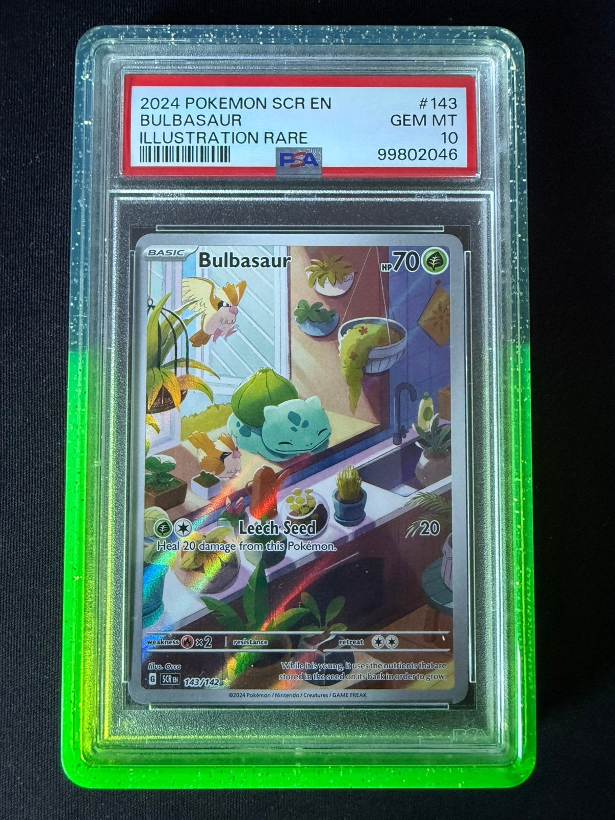 Bulbasaur #143 PSA 10, Hobby en Vrije tijd, Verzamelkaartspellen | Pokémon, Ophalen of Verzenden, Nieuw, Losse kaart, Foil