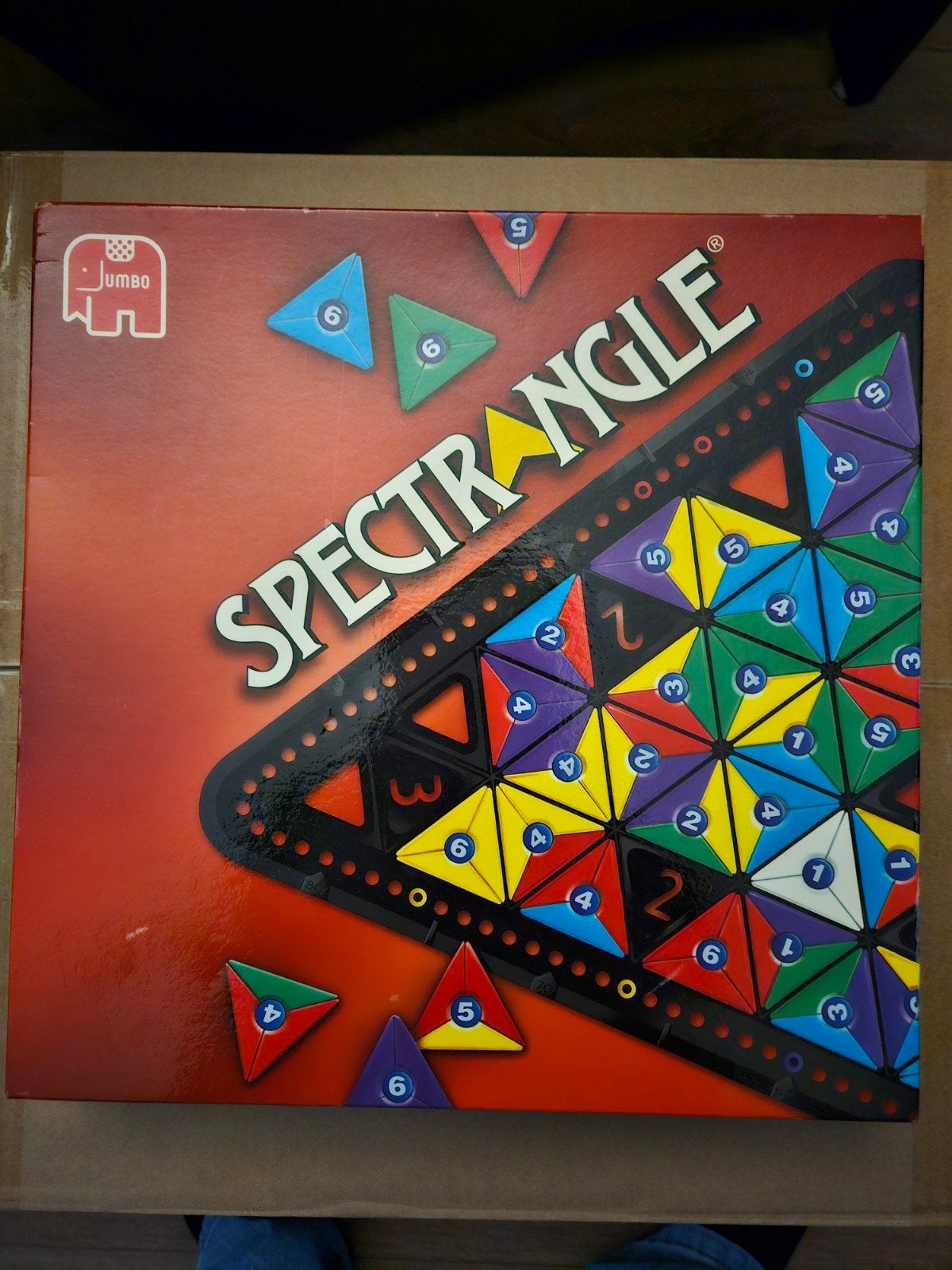 Spectrangle bordspel van Jumbo - Strategisch puzzelplezier, Een of twee spelers, Ophalen of Verzenden, Zo goed als nieuw, Jumbo