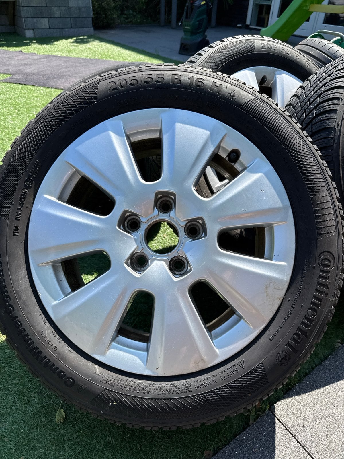 Continental banden en velgen 205/55 R16, zgan!, Auto-onderdelen, Gebruikt, 16 inch, Banden en Velgen, 205 mm