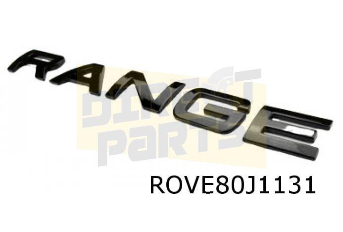 Emblemen tekst voor Range Rover Evoque ''Range" + "Rover'' v