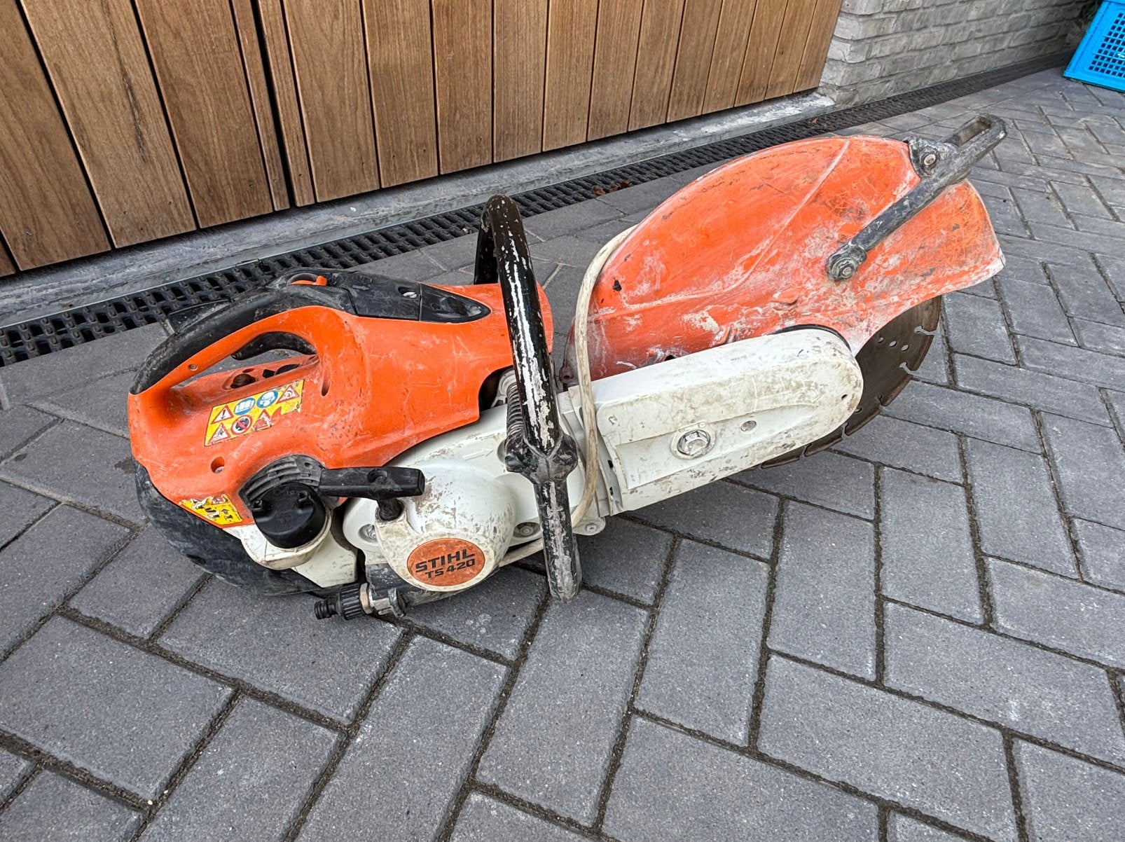 Stihl TS 420 benzine bandenzaag doorslijper flex nette!!, Ophalen, Gebruikt, ., Overige typen