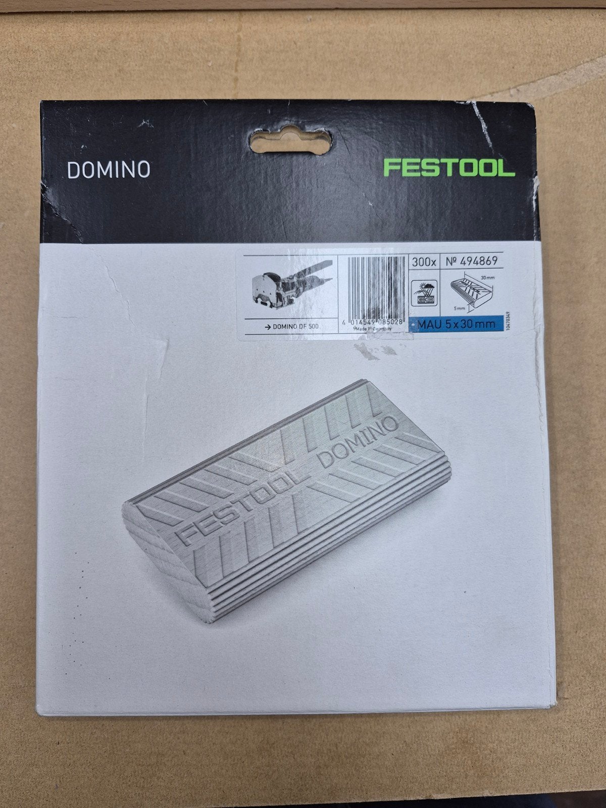 Festool 494869 Domino 5x30 mm (300 stuks) - Nieuw in doos, Ophalen of Verzenden, Nieuw, Overige typen, Festool