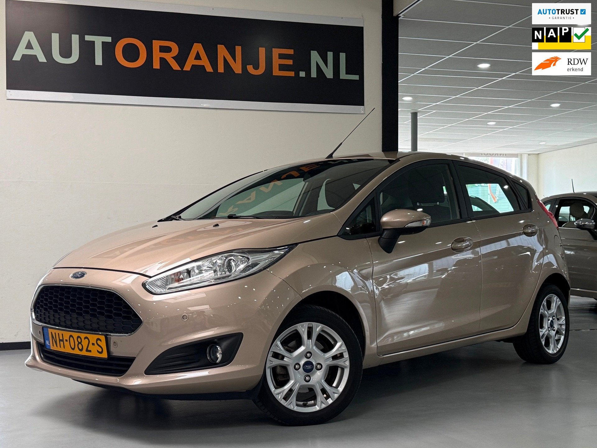 Ford Fiesta 1.0 Style Ultimate-1 Eigenaar-Airco-Cruise-APK-N, Voorwielaandrijving, Euro 6, 525 kg, Bruin