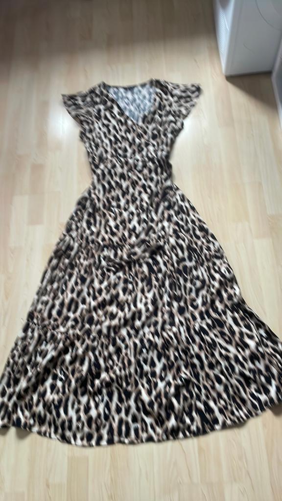 Nieuw panterprint wikkel jurk maat 42 MS mode, Kleding | Dames, Jumpsuits, Ophalen of Verzenden, Nieuw, Maat 42/44 (L), Bruin