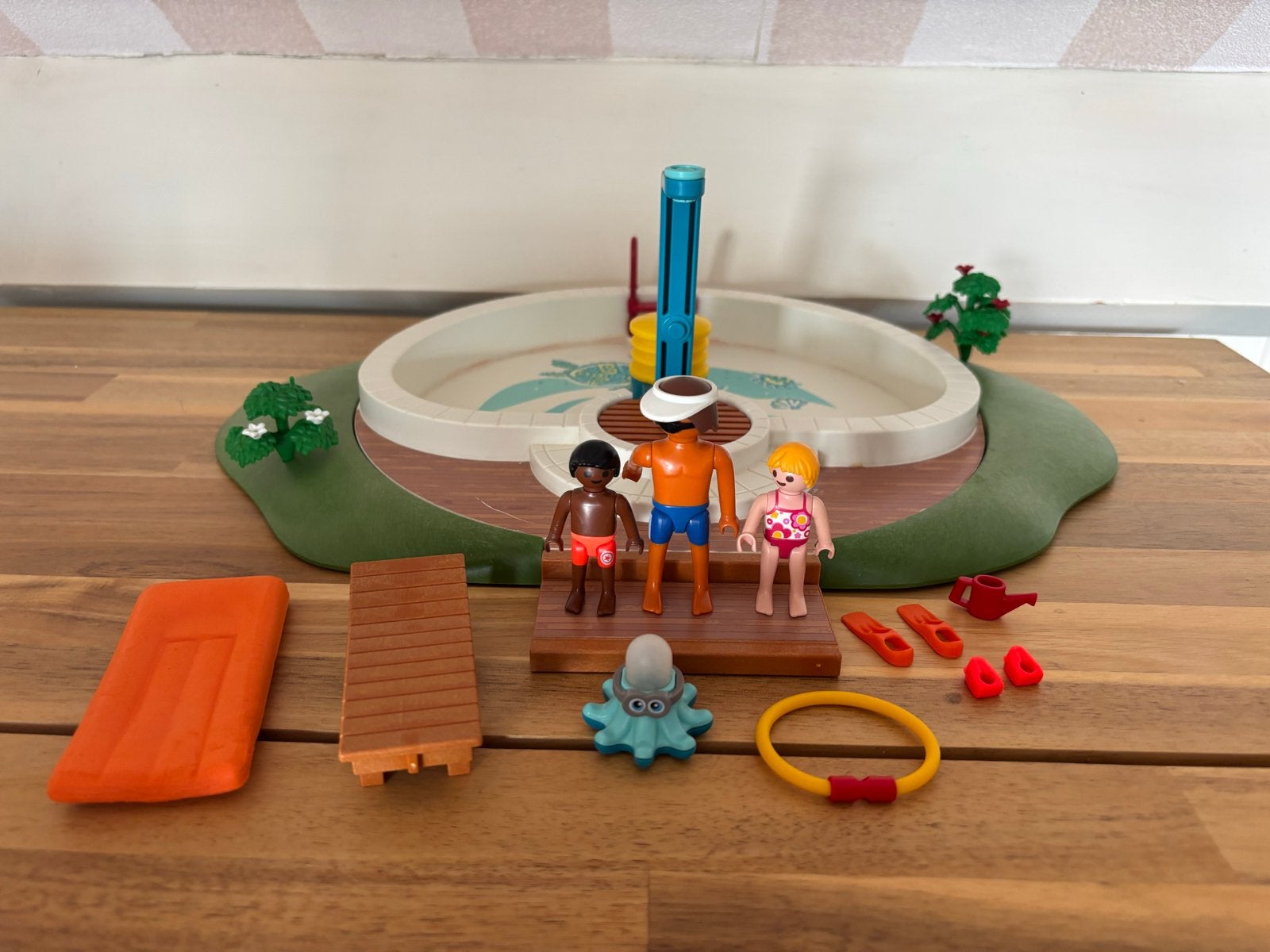 Playmobil Zwembad met Figuren en Accessoires, Gebruikt, Complete set, Overige typen, Ophalen of Verzenden