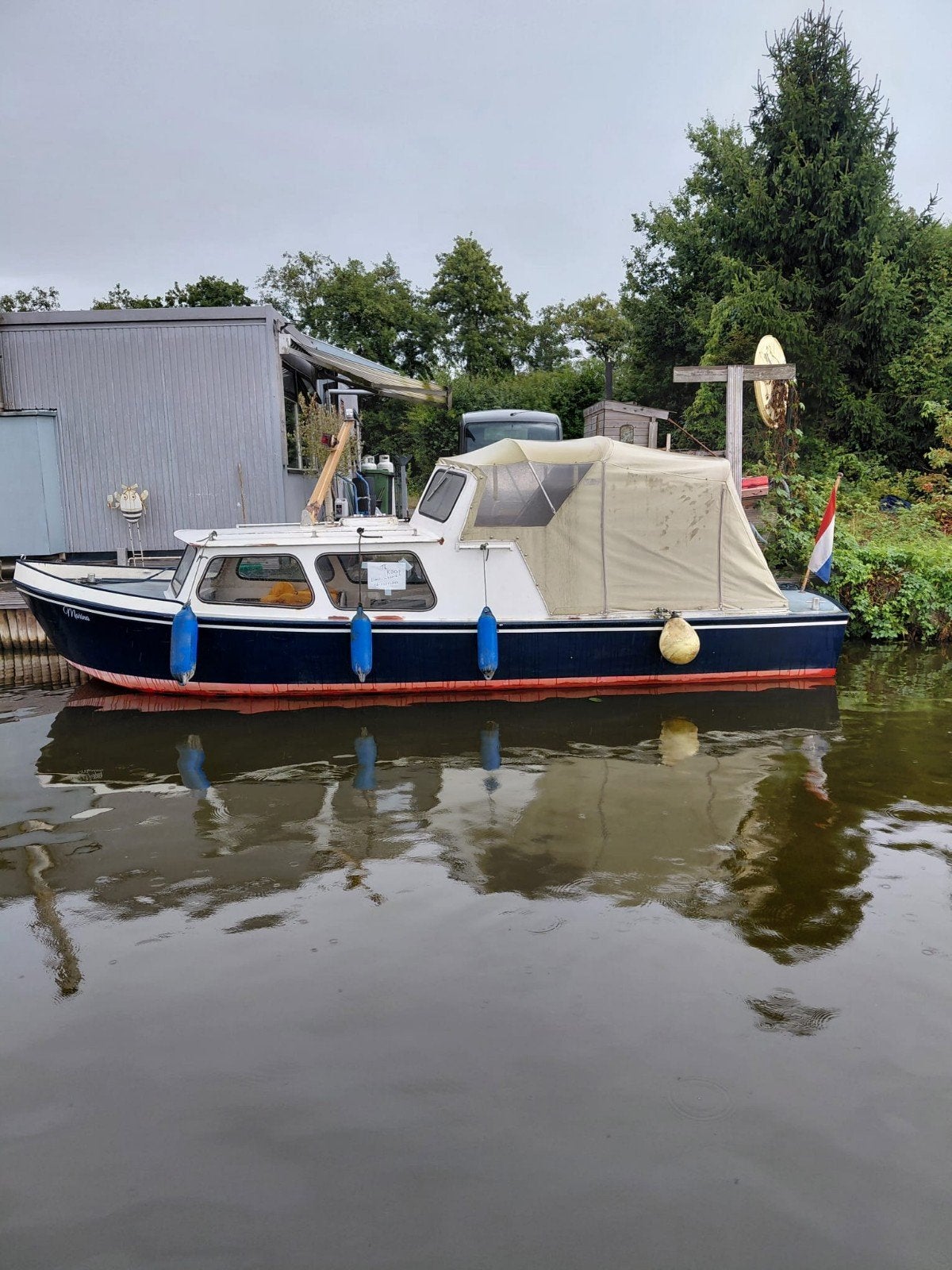 kajuit boot staal, Watersport en Boten, Motorboten en Motorjachten, Gebruikt, Diesel, Ophalen, Staal