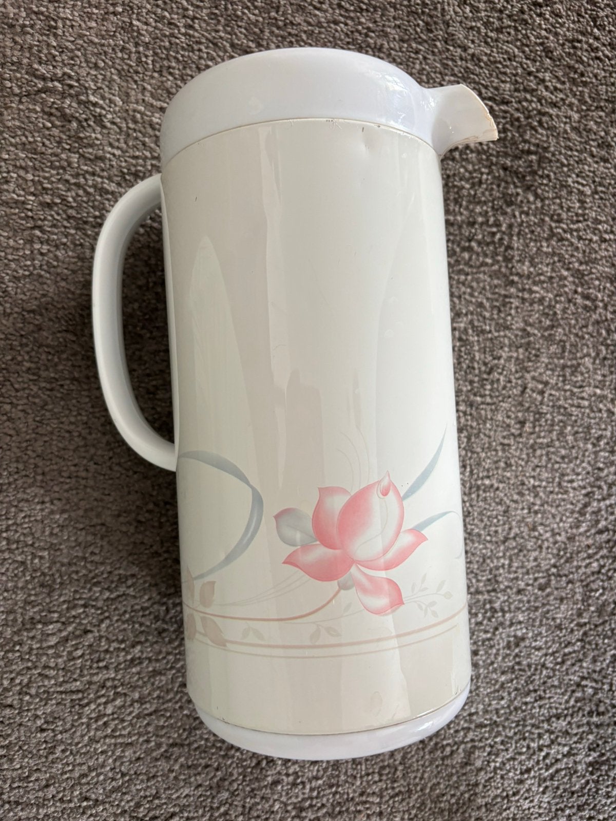 Vintage thermoskan 1 liter, Ophalen of Verzenden, Zo goed als nieuw