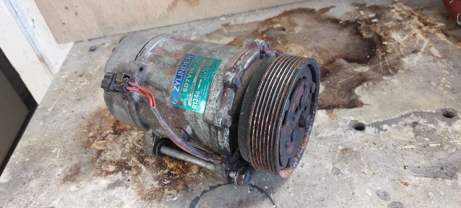 Airco Compressor pomp SD7V16 R134a VW Corrado VR6, Ophalen, Gebruikt, Volkswagen