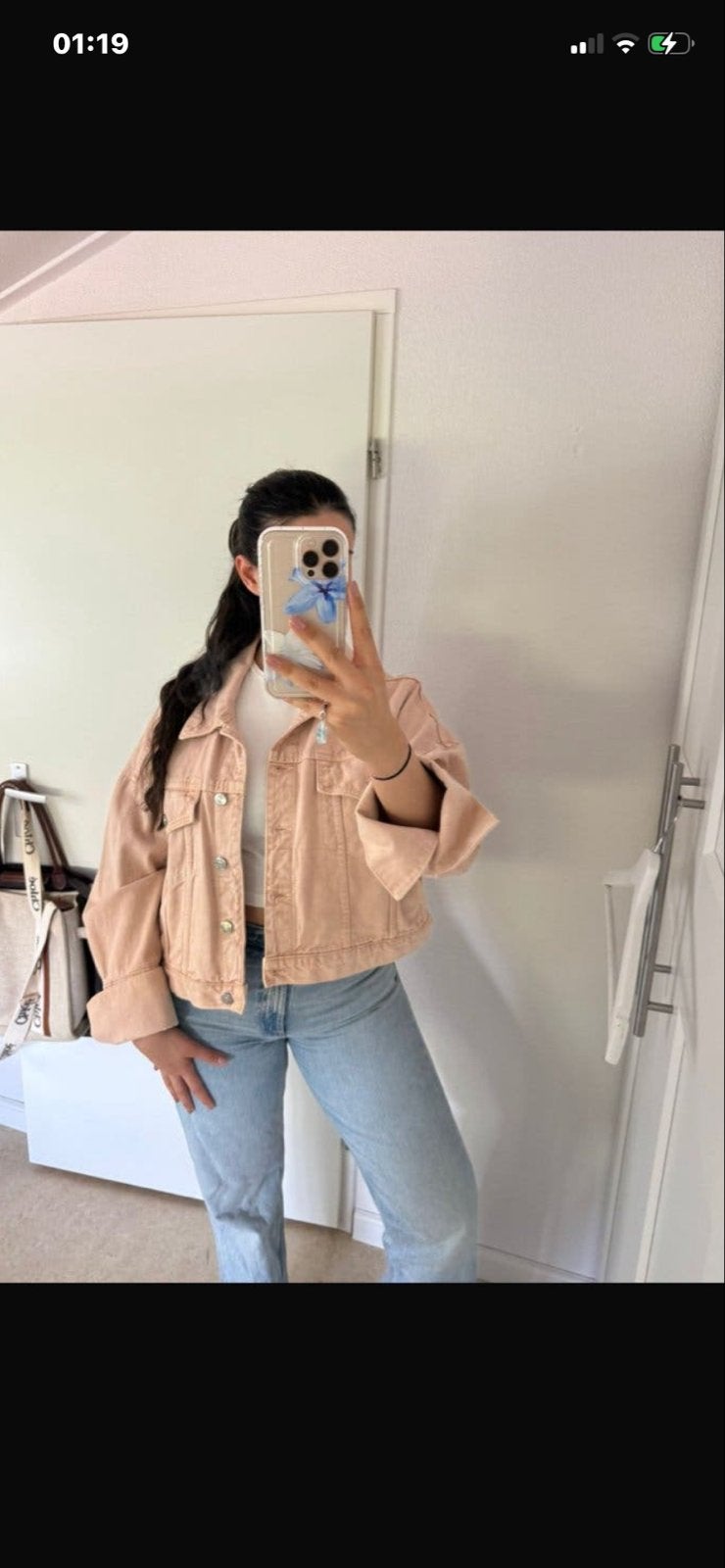 Zo goed als nieuwe roze spijkerjas van Zara, Ophalen of Verzenden, Zo goed als nieuw, Maat 38/40 (M), Roze