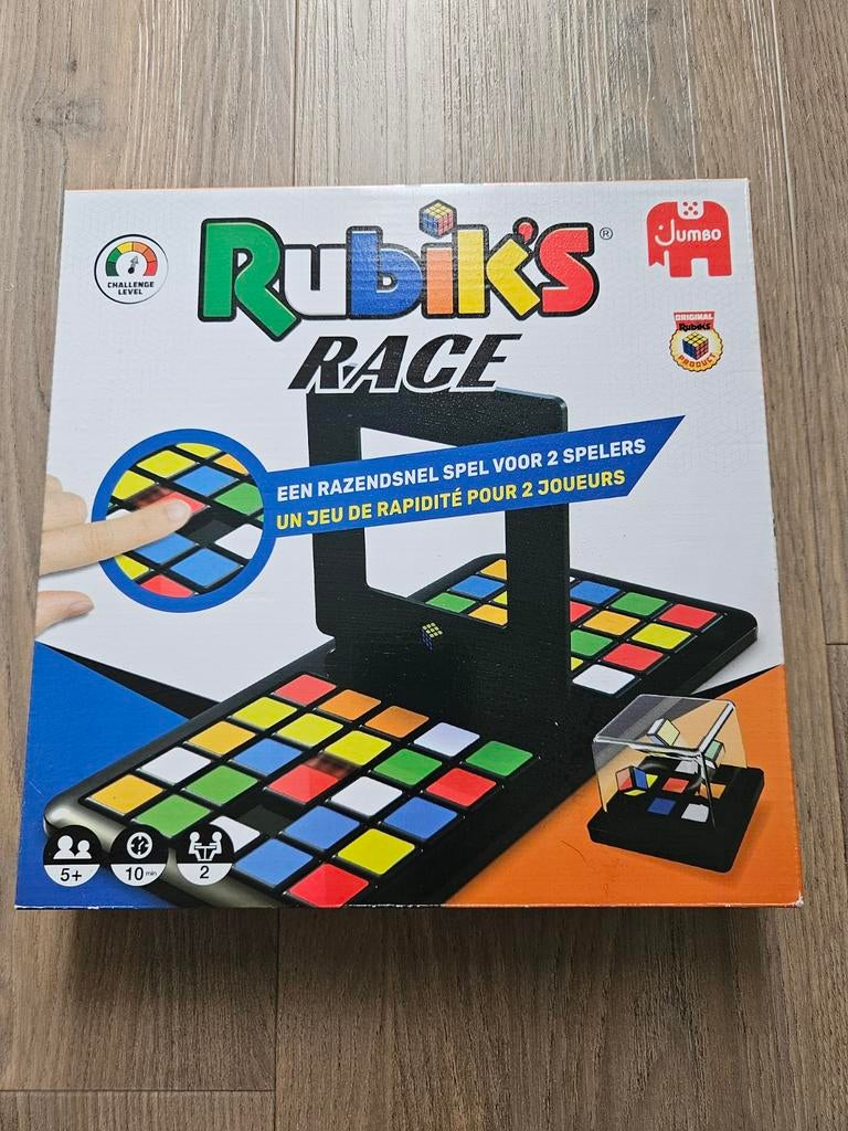 Rubik's Race - Razendsnel spel voor 2 spelers, Een of twee spelers, Ophalen of Verzenden, Zo goed als nieuw, Jumbo